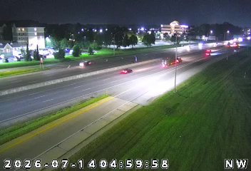 Commercial Fire on Apex Drive in Fishers Cleared — nearby traffic-camera view of the scene
