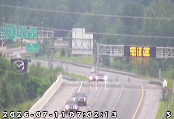 Outside Assistance Call Cleared on Dartown Rd in Westfield — nearby traffic-camera view of the scene
