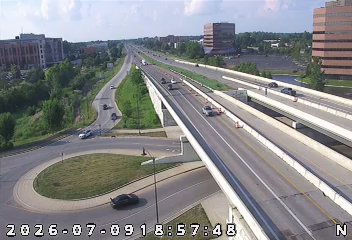 Rescue Incident Cleared near US 31 Ramp in Carmel — nearby traffic-camera view of the scene