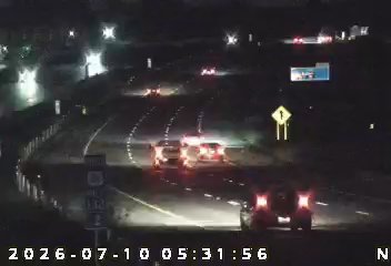 Residential Fire Cleared on Featherstone Dr in Westfield — nearby traffic-camera view of the scene
