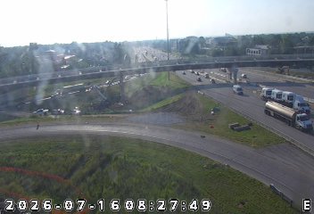 Traffic Collision at Keystone Parkway in Carmel Cleared — nearby traffic-camera view of the scene