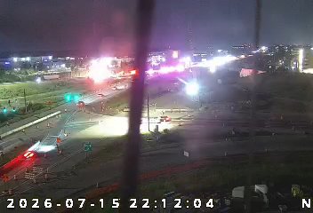 Traffic Collision on US 31 Ramp in Carmel Cleared — nearby traffic-camera view of the scene